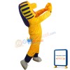 Yellow Cobra Snake Mascot Costume