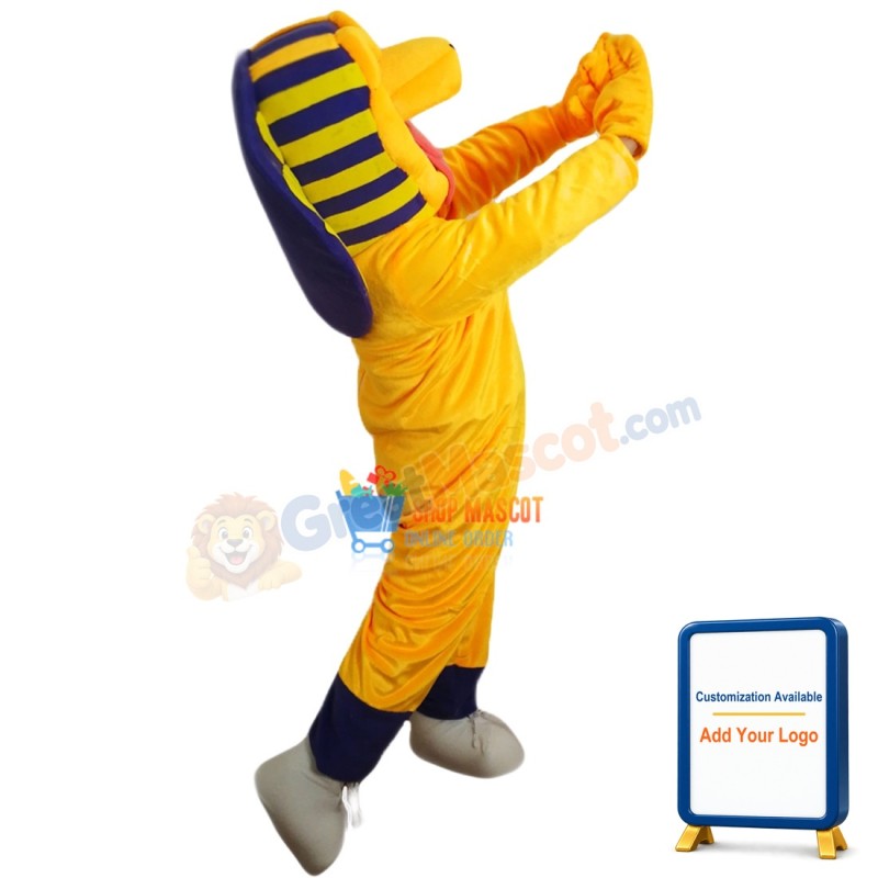 Yellow Cobra Snake Mascot Costume