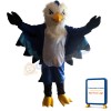 Plush Blue Eagle Mascot Costume