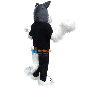 Plush Wolf Husky Mascot Costume
