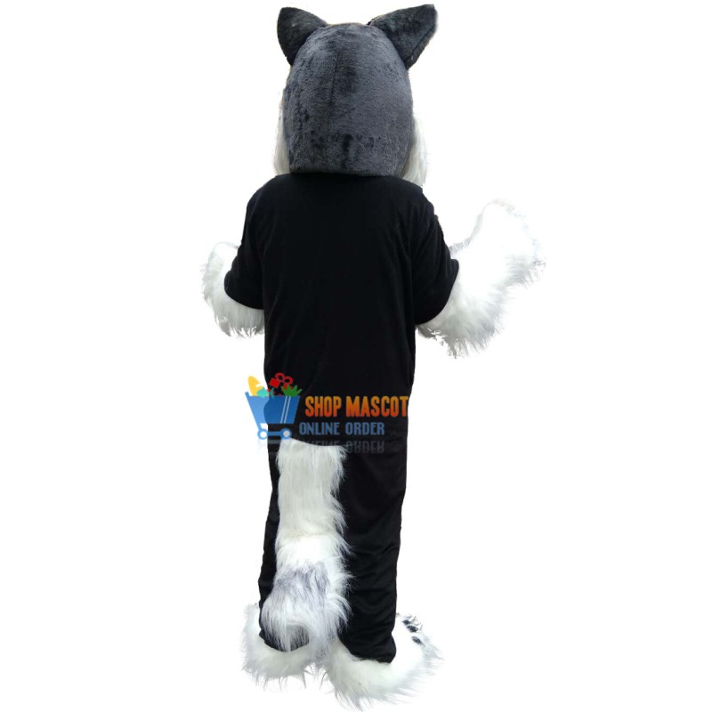Plush Wolf Husky Mascot Costume