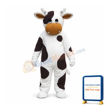 Cow Mascot Costume Halloween Cosplay Party Dress