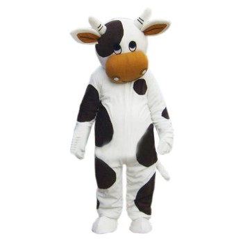 Cow Mascot Costume Halloween Cosplay Party Dress