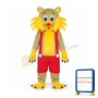 Yellow Face Cat Adult Mascot Costume