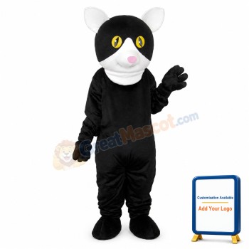 Black Little Cat Adult Mascot Costume