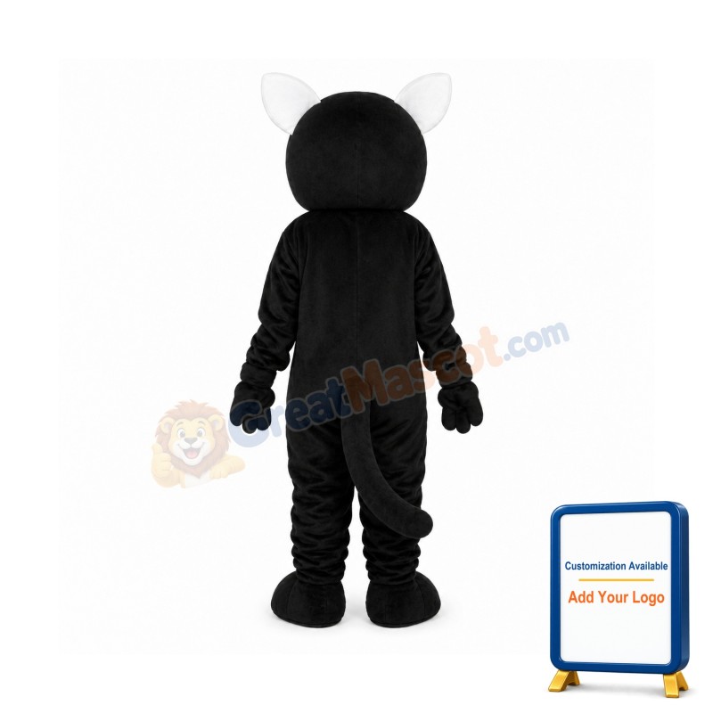 Black Little Cat Adult Mascot Costume