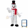 Snowman with Black Hat Mascot Adult Costume