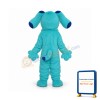 2nd Version Long Hair Blue Dog Mascot Adult Costume