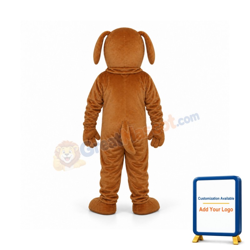 Golden Dog Mascot Adult Costume