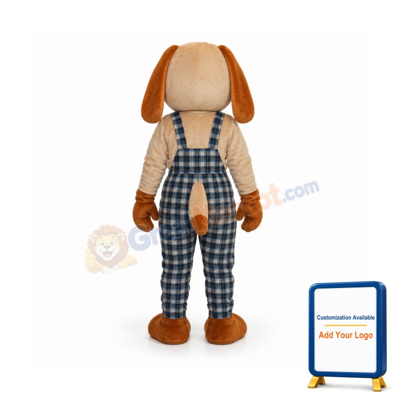 2nd Version Lucky Dog Mascot Adult Costume