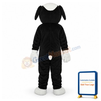 Black Dog Mascot Adult Costume