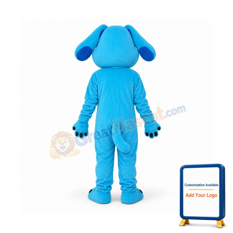 Blue Dog Mascot Adult Costume