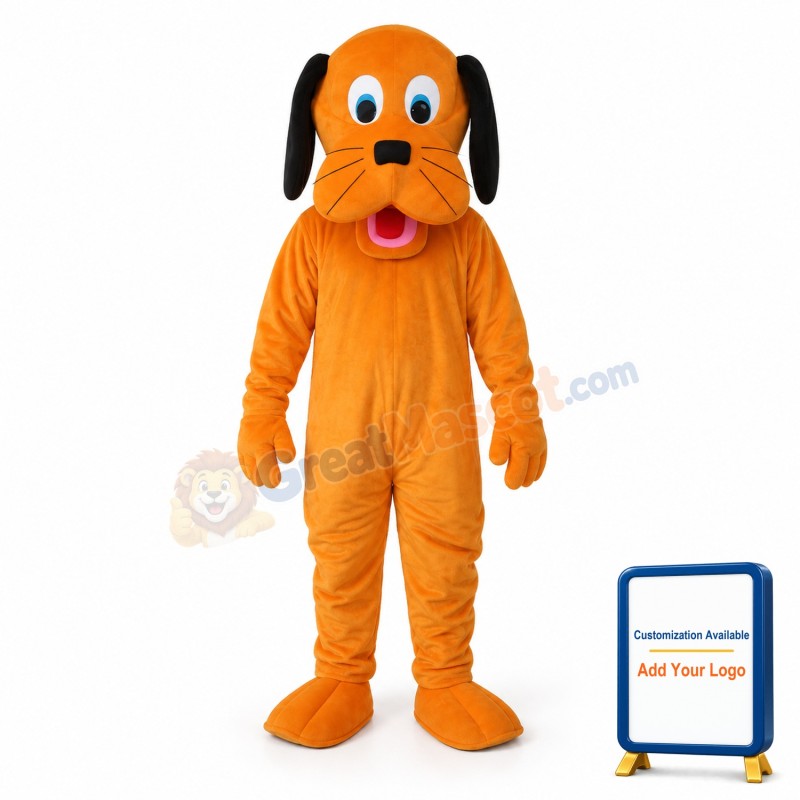 Orange Dog Mascot Adult Costume