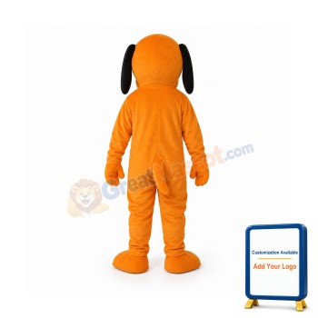 Orange Dog Mascot Adult Costume
