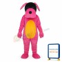 Pink Dog Mascot Adult Costume