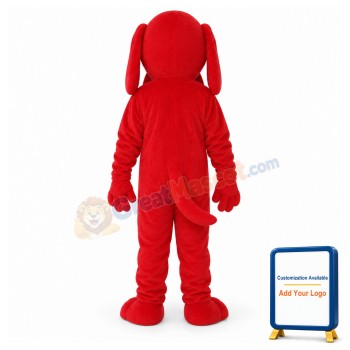 Red Dog Mascot Adult Costume