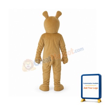 Grey Dog Mascot Adult Costume