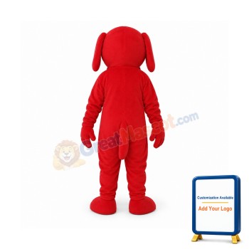 Red Potter Dog Mascot Adult Costume