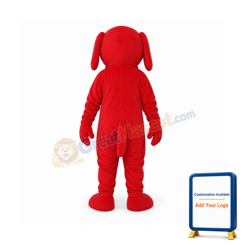 Red Potter Dog Mascot Adult Costume