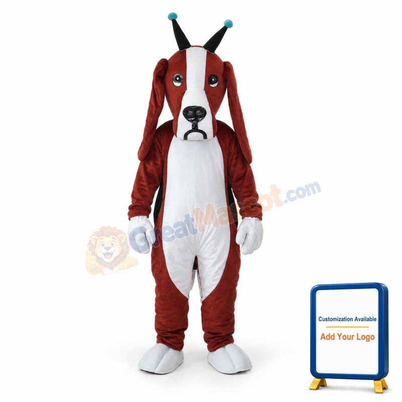 Revised Basset Dog Mascot Adult Costume