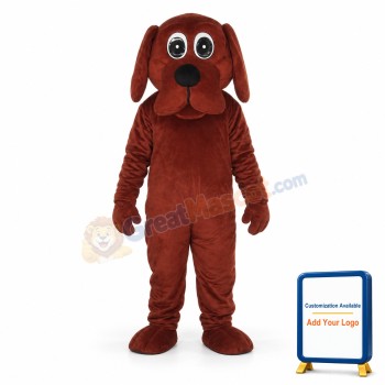 Rooney Brown Dog Mascot Adult Costume