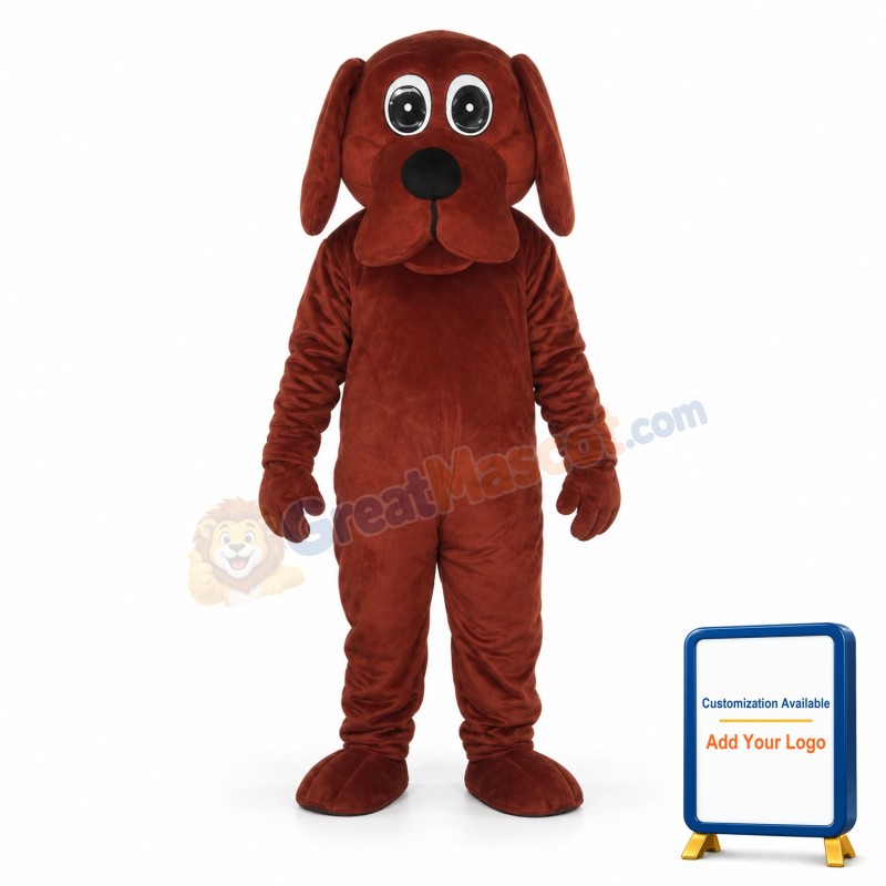 Rooney Brown Dog Mascot Adult Costume