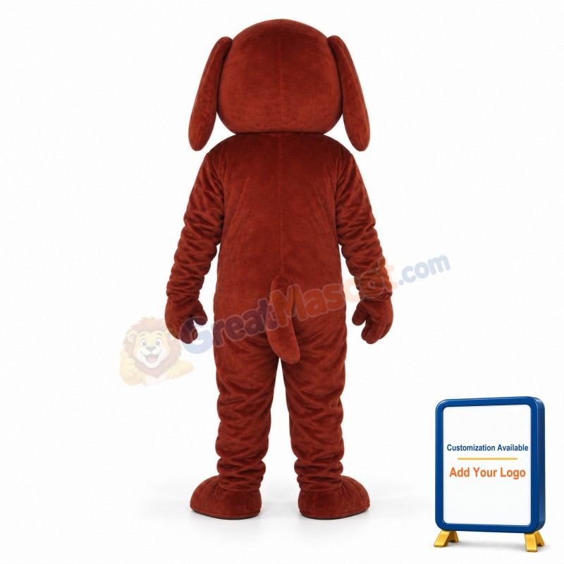 Rooney Brown Dog Mascot Adult Costume