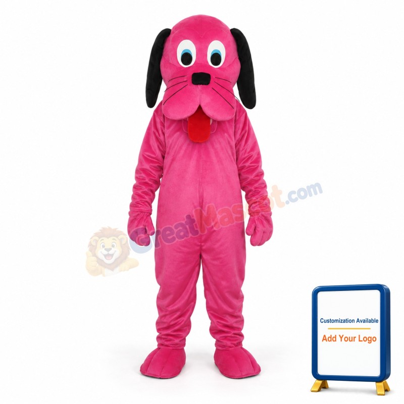 Rose Dog Mascot Adult Costume