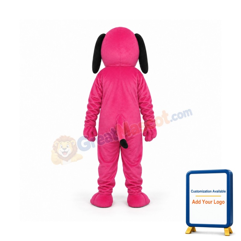 Rose Dog Mascot Adult Costume