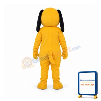 Small Yellow Dog Mascot Adult Costume
