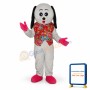 White Dog Mascot Adult Costume