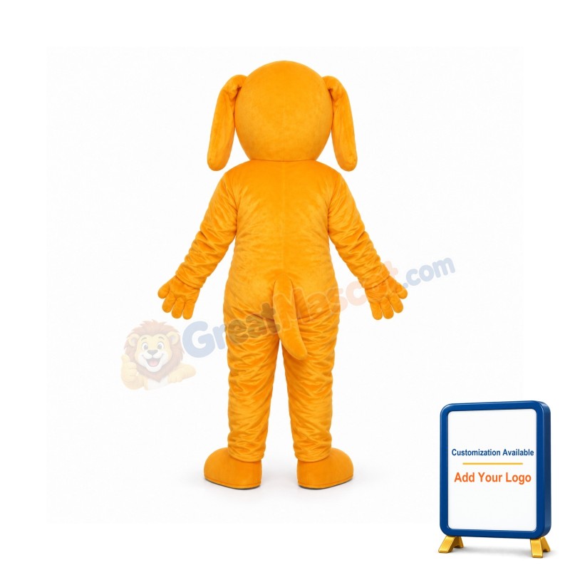 Yellow Dog Mascot Adult Costume