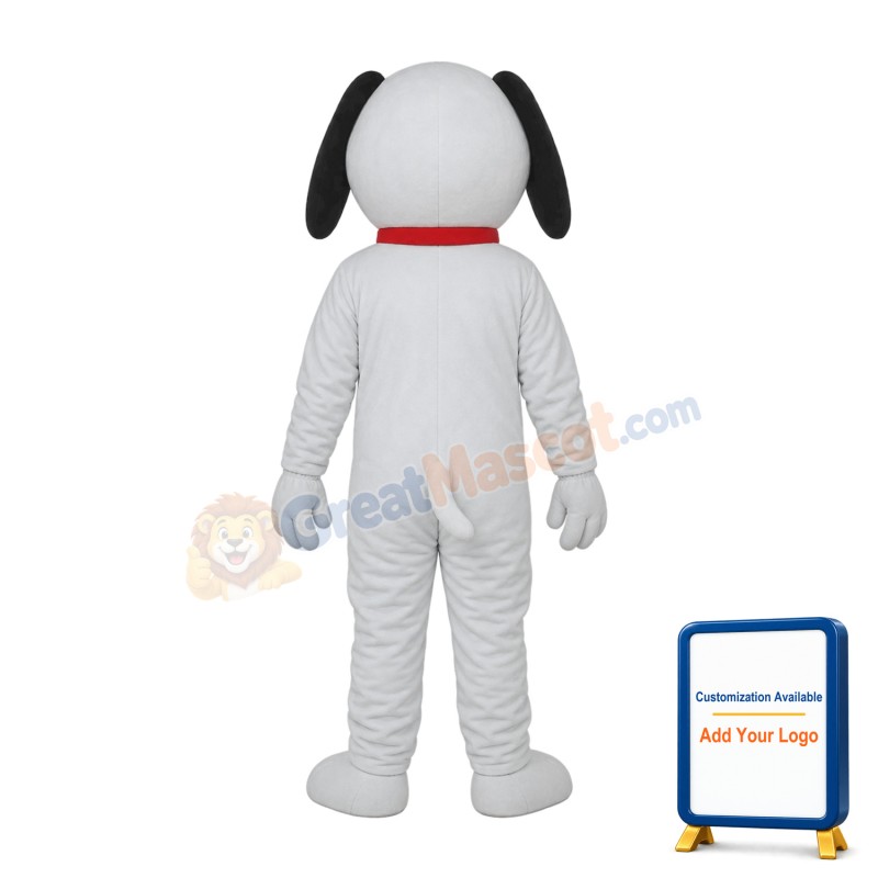 Little White Dog Mascot Adult Costume
