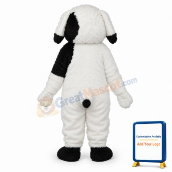 Long Haired Colourful Dog Mascot Adult Costume