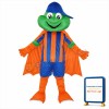 Happy Frog with Blue Hat Adult Mascot Costume Free Shipping