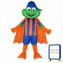 Happy Frog with Blue Hat Adult Mascot Costume
