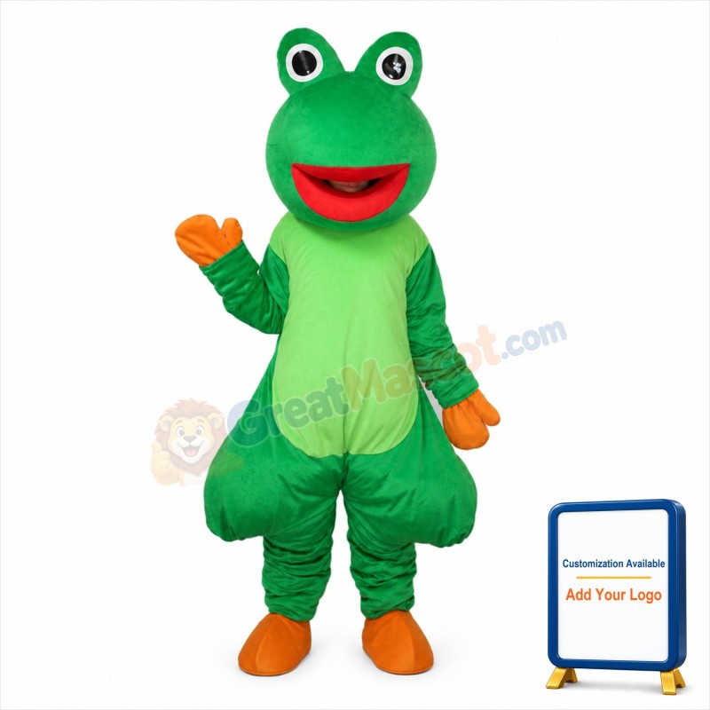 Red Mouth Odd Frog Mascot Adult Costume
