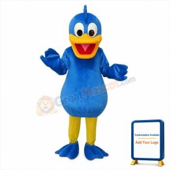 Blue Duck Plush Mascot Adult Costume
