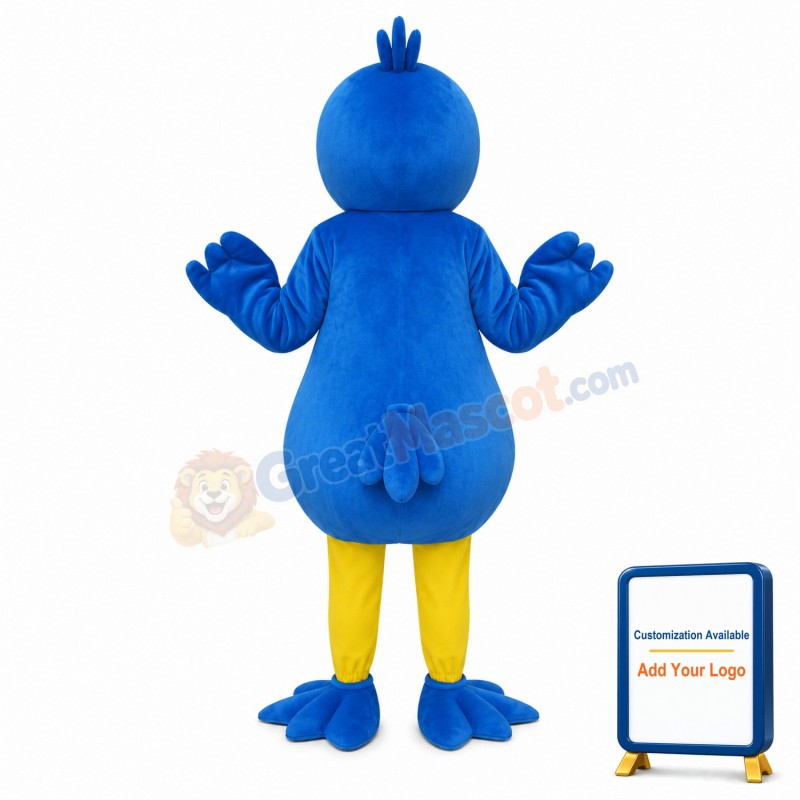 Blue Duck Plush Mascot Adult Costume