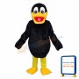 Long Wool Black Duck Mascot Adult Costume
