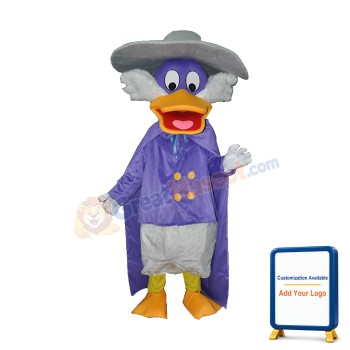 Naughty Purple Duck Adult Mascot Costume