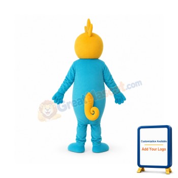 Seahorse costume blue seahorse mascot for adult costume full-fle