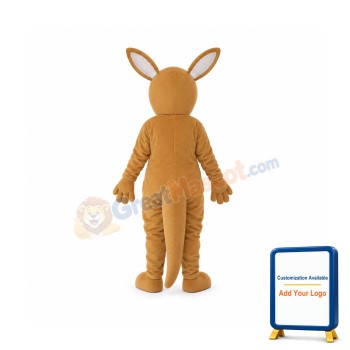 Golden Kangaroo Mascot Adult Costume