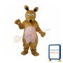 Long Hair brown Kangaroo Mascot Adult Costume
