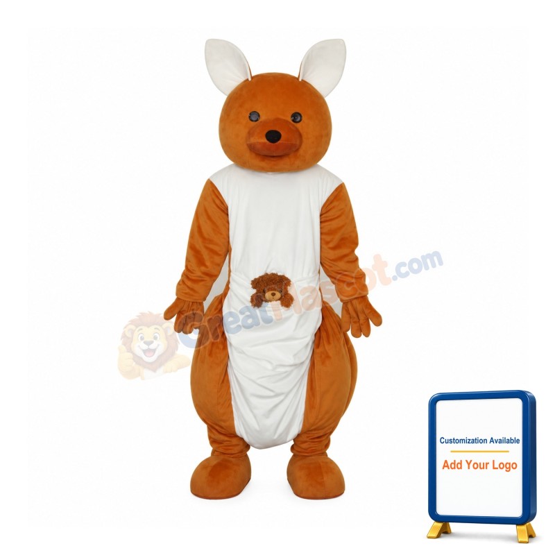 Long-feet Kangaroo Plush Mascot Adult Costume