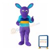 Purple Kangaroo Mascot Adult Costume Free Shipping