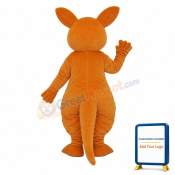 Yellow Kangaroo Mascot Adult Costume