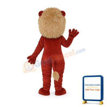 Dark Brown Lion Mascot Adult Costume