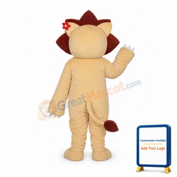 Golden Lion Mascot Adult Costume