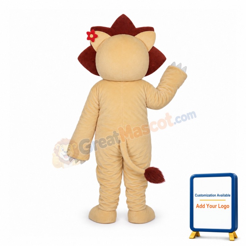 Golden Lion Mascot Adult Costume